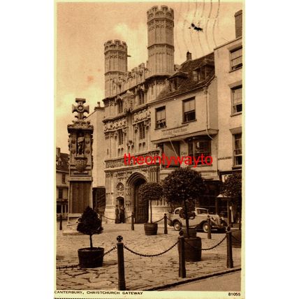 Christchurch Gateway, Canterbury, Kent, 81055 Photochrom Postcard, 1957