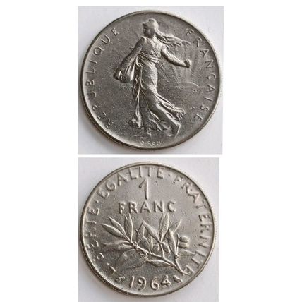 FRANCE officially the French Republic Silver Coins of the 1960s