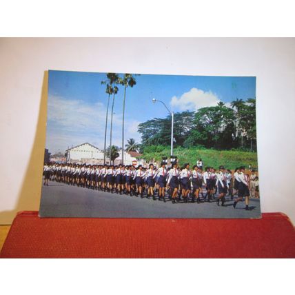 SELEGIE ROAD, NATIONAL DAY PARADE, SINGAPORE unused postcard =