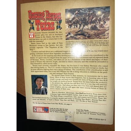 Unsung Heroes of Texas Paperback Ann Ruff