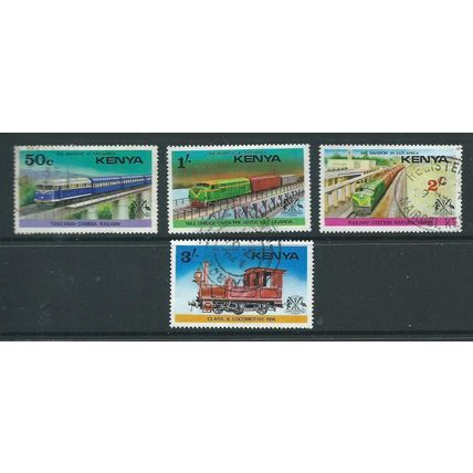 Kenya stamps sg66 sg 66 used fu 1976 set railway