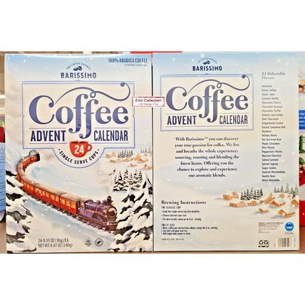 Barissimo The Coffee Expert 24 Coffee Advent Calendar 8.47oz 240g (2 Boxes)