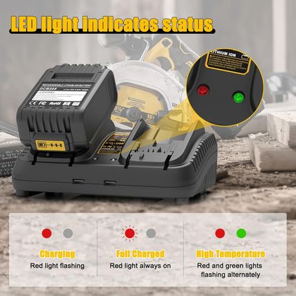 Powilling DCB102BP Replacement Charger for Dewalt DCB102BP 20-Volt MAX Jobsite C