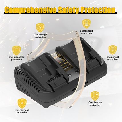 Powilling DCB102BP Replacement Charger for Dewalt DCB102BP 20-Volt MAX Jobsite C