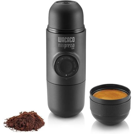 WACACO Minipresso GR, Portable Espresso Machine, Compatible Ground Coffee, Hand