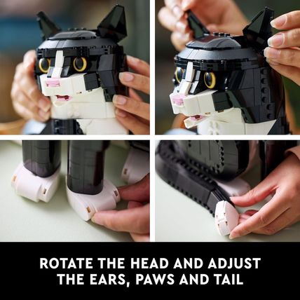 LEGO Ideas Tuxedo Cat - Building Sets for Adults Ages 18+ - DIY Crafts Kit for H