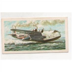 1972 Brooke Bond Tea card History of Aviation card No21 Short Empire Flying Boat
