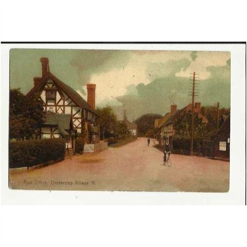 Worcestershire OMBERSLEY Post Office Postcard by Baylis