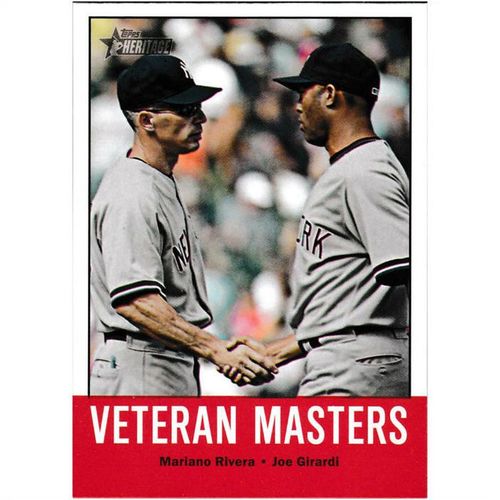 2012 Topps Heritage - #43 - Veteran Masters Mariano Rivera / Joe Girard