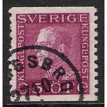 Fa 187 a: 35 ö carmine-violet Definitive Stamp: King Gustav V.