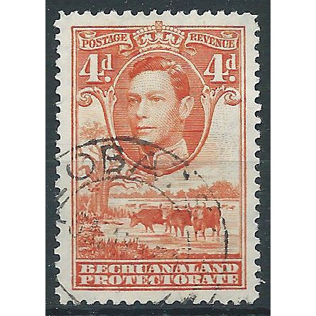 Bechuanaland 1943 SG123 4d Orange Fine Used . ..