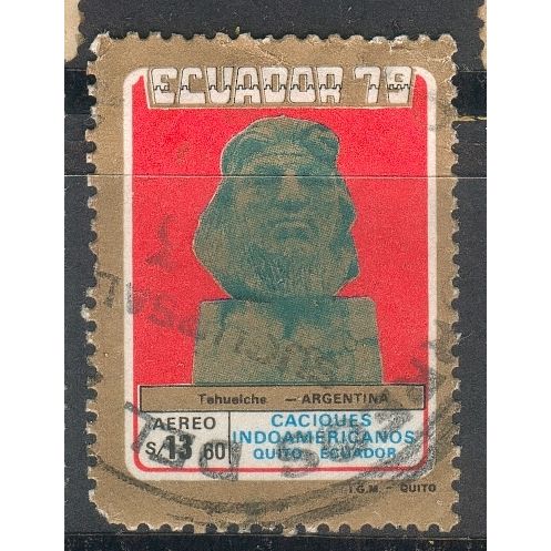 Ecuador 1980 - SG 1775 - 13s.60 Tehuelche (Argentina) - used