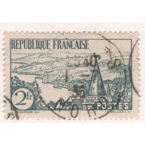 France Stamps 1935 - SG 525 - 2f breton River Scene - used 2