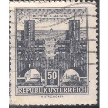 Austria 1957 - SG1298 - 50g grey - Heiligenstadt flats - used