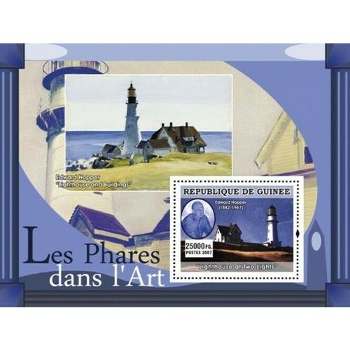 GUINEA 2007 SHEET MNH LIGHTHOUSES ART PAINTINGS PHARES FAROS FARI FAROIS 4C