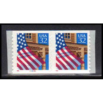 2915Av 32c U.S. Flag Over Porch Fine MNH CNP Left 97898 11x10 PA1777