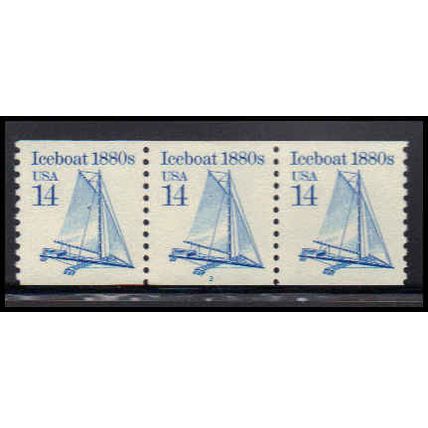 2134b 14c Iceboat Very Fine MNH Dry Gum PNC 2/3 PA2677