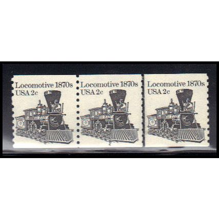 1897A 2c Locomotive Very Fine MNH Dry Gum PNC 4/3 KA9370