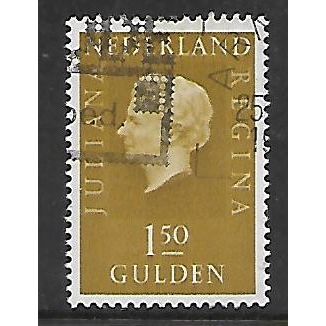 NETHERLANDS 1969 1G.50 BROWN QUEEN JULIANA SG 1080 FINE USED#
