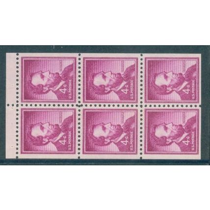 1036a 4c Abraham Lincoln Very Fine MNH Pane/6 B0509