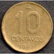 Coins. Argentina 1987 10 centavos Value