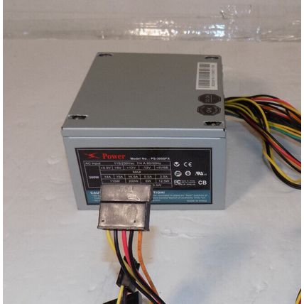 X Power PS-300SFX 300Watt Power Supply AC Input 115/230 Vac 7/4 A 60/50Hz