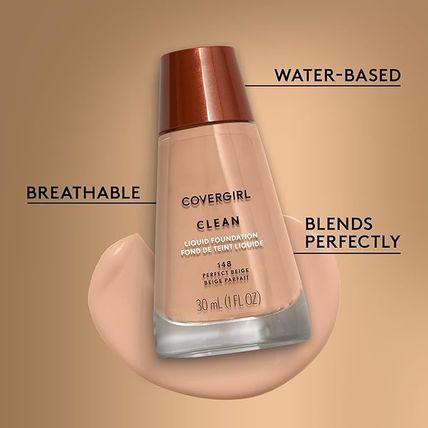 COVERGIRL Clean Liquid Foundation 148 PERFECT BEIGE 1 oz.