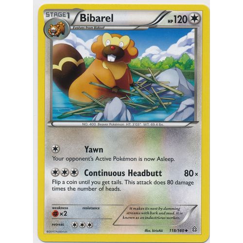 Pokemon XY Primal Clash #118/160 Bibarel
