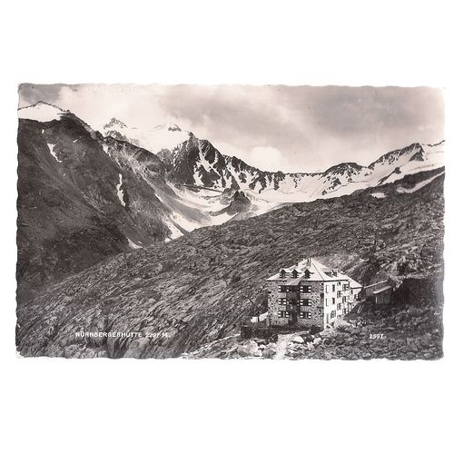 NURNBURGERHUTTE, mountain, AUSTRIA unused vintage postcard 1960's #