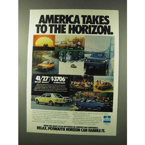 1978 Plymouth Horizon Ad - America Takes to the Horizon
