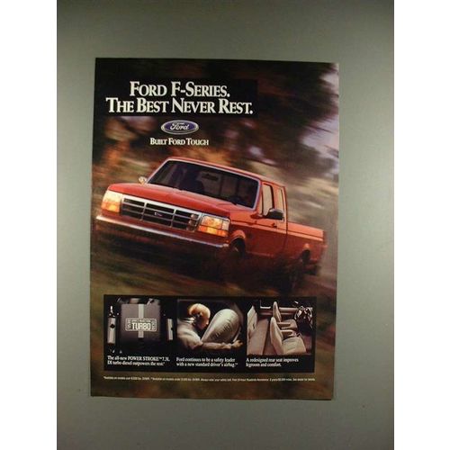 1994 Ford F-series Pickup Truck Ad - Never Rest!
