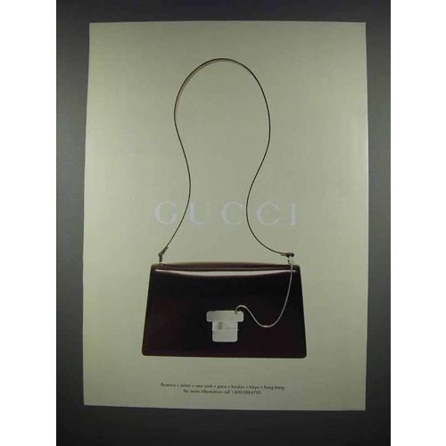 1996 Gucci Handbag Fashion Ad
