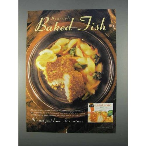 1996 Stouffer's Lean Cuisine Baked Fish Ad - Homestyle
