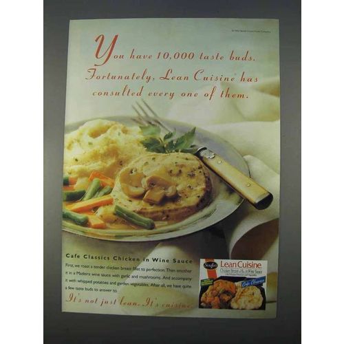 1996 Stouffer's Lean Cuisine Chicken in Wine Sauce Ad