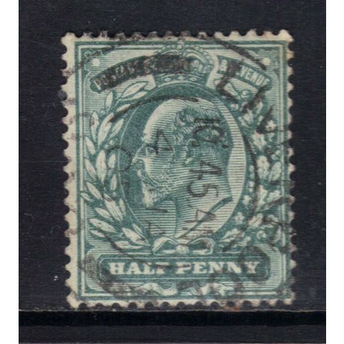 GB 1902 - 10 KEV11 1/2d Green Wmk 49 SG 216 Liverpool 05 Pmk( H188 )