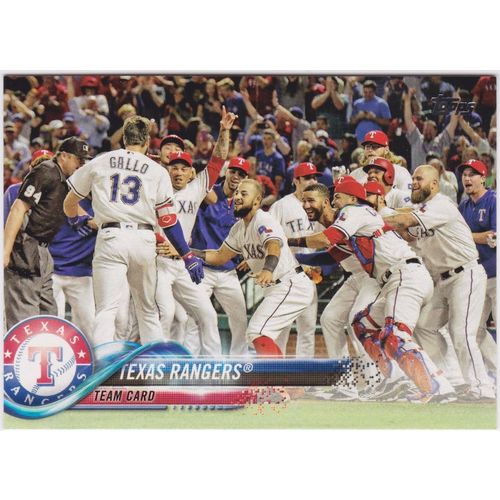 2018 Topps Texas Rangers team set with updates -31 cards