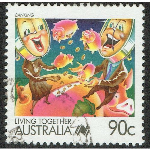 Australia 1988 Living Together 90c Multicoloured SG1134 FU