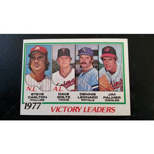 1978 Topps Card # 205 1977 Victory Leaders Excellent (5)