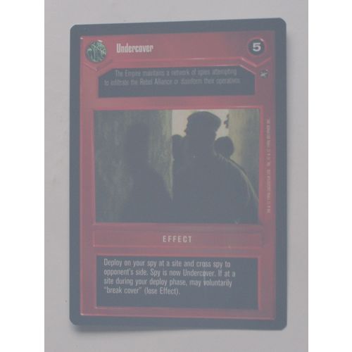 Star Wars CCG: A New Hope Limited # Undercover (A) 1996 dark decipher