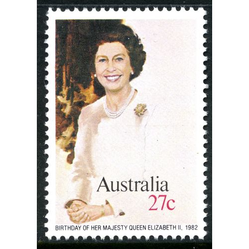 AUSTRALIA 1982 Birthday of Queen Elizabeth II 27c stamp (SG 842) MNH