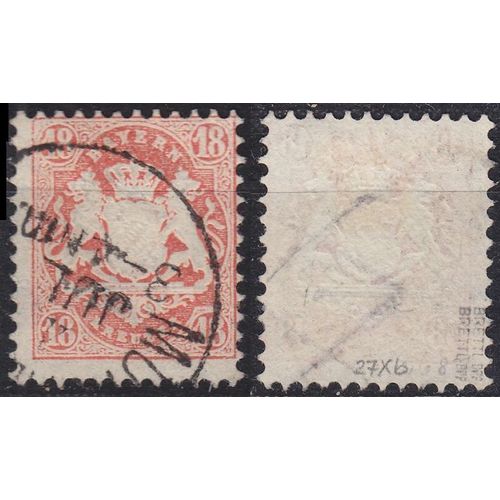 GERMANY Bayern Bavaria [1870] MiNr 0027 X b ( O/used ) [01]
