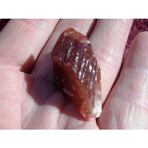 B Red Calcite Raw Crystal Gemstone 1.75 Inch Energy Work Metaphysical