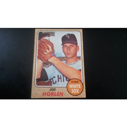 1968 Topps Card # 125 Joe Horlen Very Good-Excellent (4) Chicago White Sox