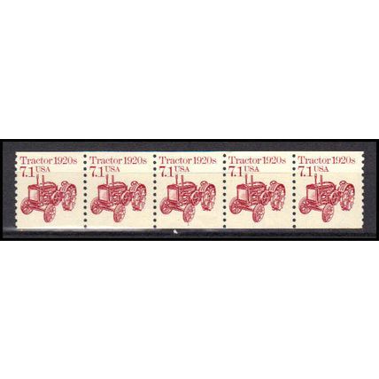 2127 7.1c Tractor Fine MNH Dry Gum PNC 1/5 X0706