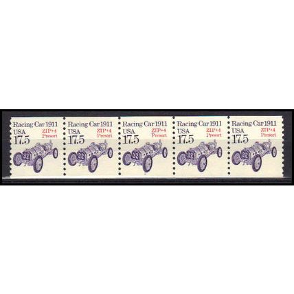 2262a 17.5c Race Car Fine MNH Dry Gum PNC 1/5 X1010