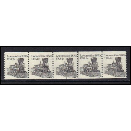 1897A 2c Locomotive Average MNH Dry Gum PNC 6/5 A02547