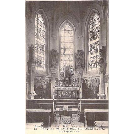 Chaumont Sur Loire Chateau La Chapelle France Postcard unused VGC