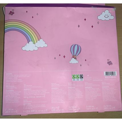 New Kids Glitter Fairies Castle Bath Gift Set *damaged Box/packaging
