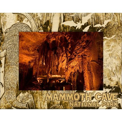 Mammoth Cave National Park Laser Engraved Wood Picture Frame Landscape (4 x 6)