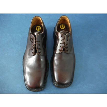 LAZZERI MANIFATTURE OXFORDS MENS DRESS SHOES 13 M BROWN LEATHER ITALY 5226